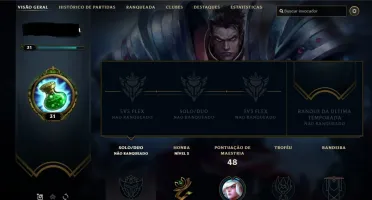 Conta League of Legends Unranked