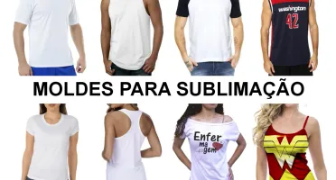 Pacote com 17 moldes para sublimação