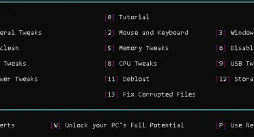 Ferramenta de Otimização PC GAMER Tweaks