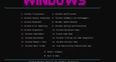 Ferramenta de Otimização PC GAMER Tweaks