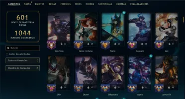 Prata 3 com TODOS os Champs e 183 Skins ( ADC / SUP / JG )