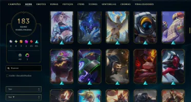Prata 3 com TODOS os Champs e 183 Skins ( ADC / SUP / JG )