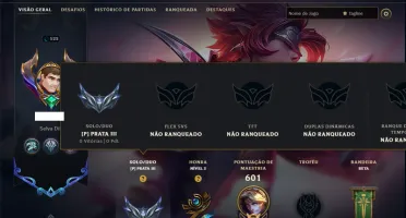 Prata 3 com TODOS os Champs e 183 Skins ( ADC / SUP / JG )