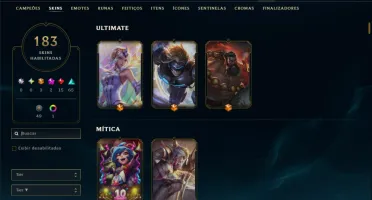 Prata 3 com TODOS os Champs e 183 Skins ( ADC / SUP / JG )