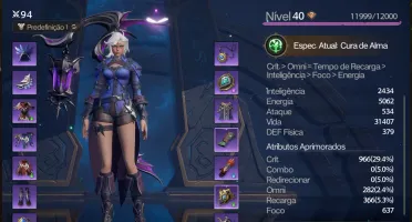 Conta Tarisland - Necromante (Healer And Dps) + Arqueira 40