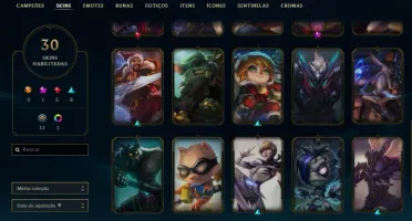 CONTA LOL - PRATA 2, 50 Champs, 30 Skins