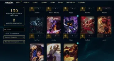CONTA LOL - PRATA 2, 50 Champs, 30 Skins