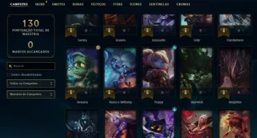 CONTA LOL - PRATA 2, 50 Champs, 30 Skins