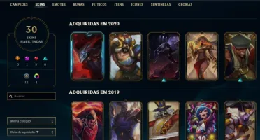 CONTA LOL - PRATA 2, 50 Champs, 30 Skins