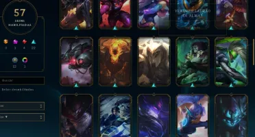 BARATO ✅ OURO 4 ✅ 57 Skins ✅ NV 241 ✅ Honra 3 ✅ 117 CHAMPS ✅