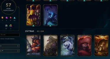 BARATO ✅ OURO 4 ✅ 57 Skins ✅ NV 241 ✅ Honra 3 ✅ 117 CHAMPS ✅
