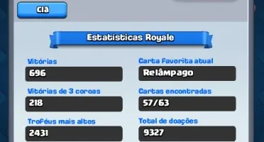 Conta Clash Royale Nvl 9