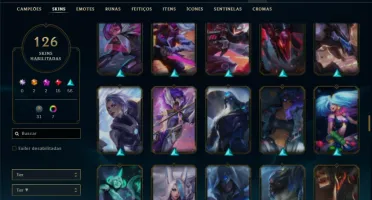 Platina 1 com 115 Champs e 126 Skins + 1 Prestigio