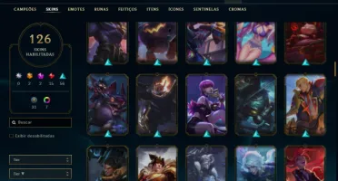 Platina 1 com 115 Champs e 126 Skins + 1 Prestigio
