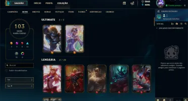 League of Legends, GOLD I, Todos campeões, 103 skins