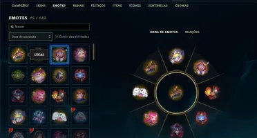Unranked com 30 Champs e 4 Skins