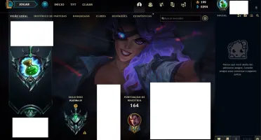CONTA LVL 30 PLATINA 300 VITORIAS 50+ CHAMPS SKINS Raras
