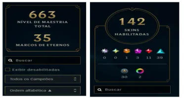 Vendo conta League of Legends de 2013!! VARIAS SKIN LEGADO