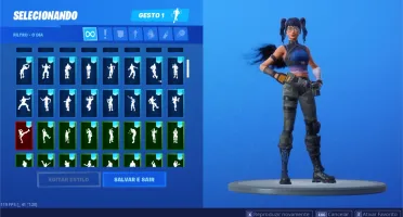 Fortnite s3 até sx, várias skins compradas, pack PS4