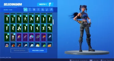 Fortnite s3 até sx, várias skins compradas, pack PS4