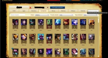Conta LoL Gold 5/128 skins
