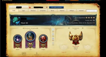 Conta LoL Gold 5/128 skins