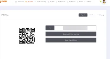 Site para sistema de criptomoedas