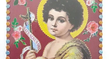 Quadrinho de Azulejo "São João Criança"