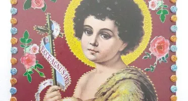 Quadrinho de Azulejo "São João Criança"