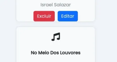 Gestão do Louvor em PHP 