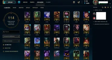 Duas Contas LoL Prata 1 e Platina 5