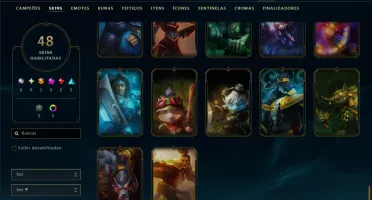 Platina 3 com 50 Champs e 48 Skins ( ADC / MID )