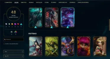 Platina 3 com 50 Champs e 48 Skins ( ADC / MID )