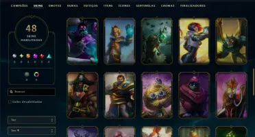 Platina 3 com 50 Champs e 48 Skins ( ADC / MID )