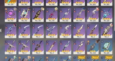 Genshin Impact Raiden Shogun Ganyu Childe Keqing AR 55