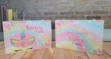 Kit Colorir Unicórnio com Caixinha Maleta