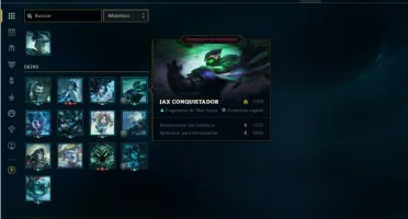 Conta Platina 2 com 23 Champs e 2 Skins + 13 Fragmentos
