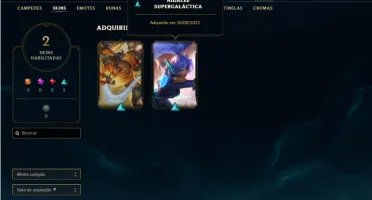 Conta Platina 2 com 23 Champs e 2 Skins + 13 Fragmentos