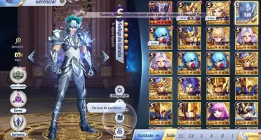 SAINT SEIYA AWAKENING - COM GEMAS AVANÇADAS E LIVROS
