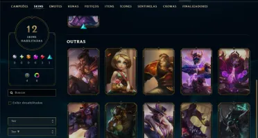 Diamante 3 com 40 Champs e 12 Skins