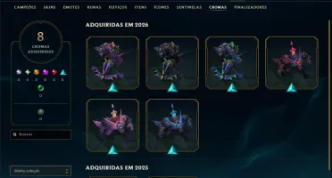 Diamante 3 com 40 Champs e 12 Skins