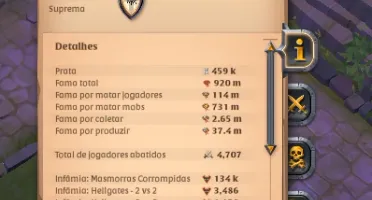 conta albion online 920m fama total