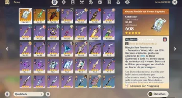 Conta Genshi AR55 Xiao/Venti/Eula/Zongli