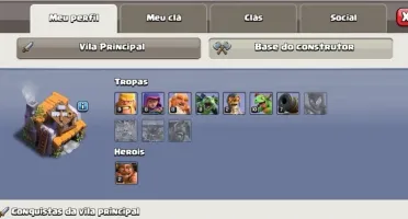 CONTA CLASH OF CLANS CV 11 SEMI-UPADO BARATO