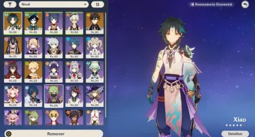 CONTA GENSHIN IMPACT AR48 XIAO + VENTI + ZHONGLI + CYNO