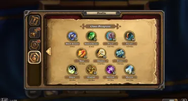 Hearthstone 9 Golden Heroes+Skin And Cards