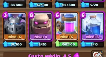 Conta Clash Royale, Level 10, Arena 10 (6 Lendárias)