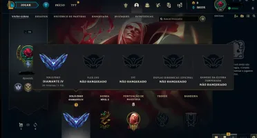 Conta Lol - Diamante 4, 66% De Wr(E-Mail Não Verificado)