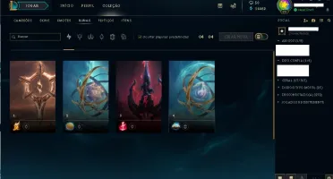 Conta Platina II, todos os campeões, 76 skin e +