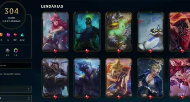 Conta LoL - 299 skins - Todos os champions - Platina 2